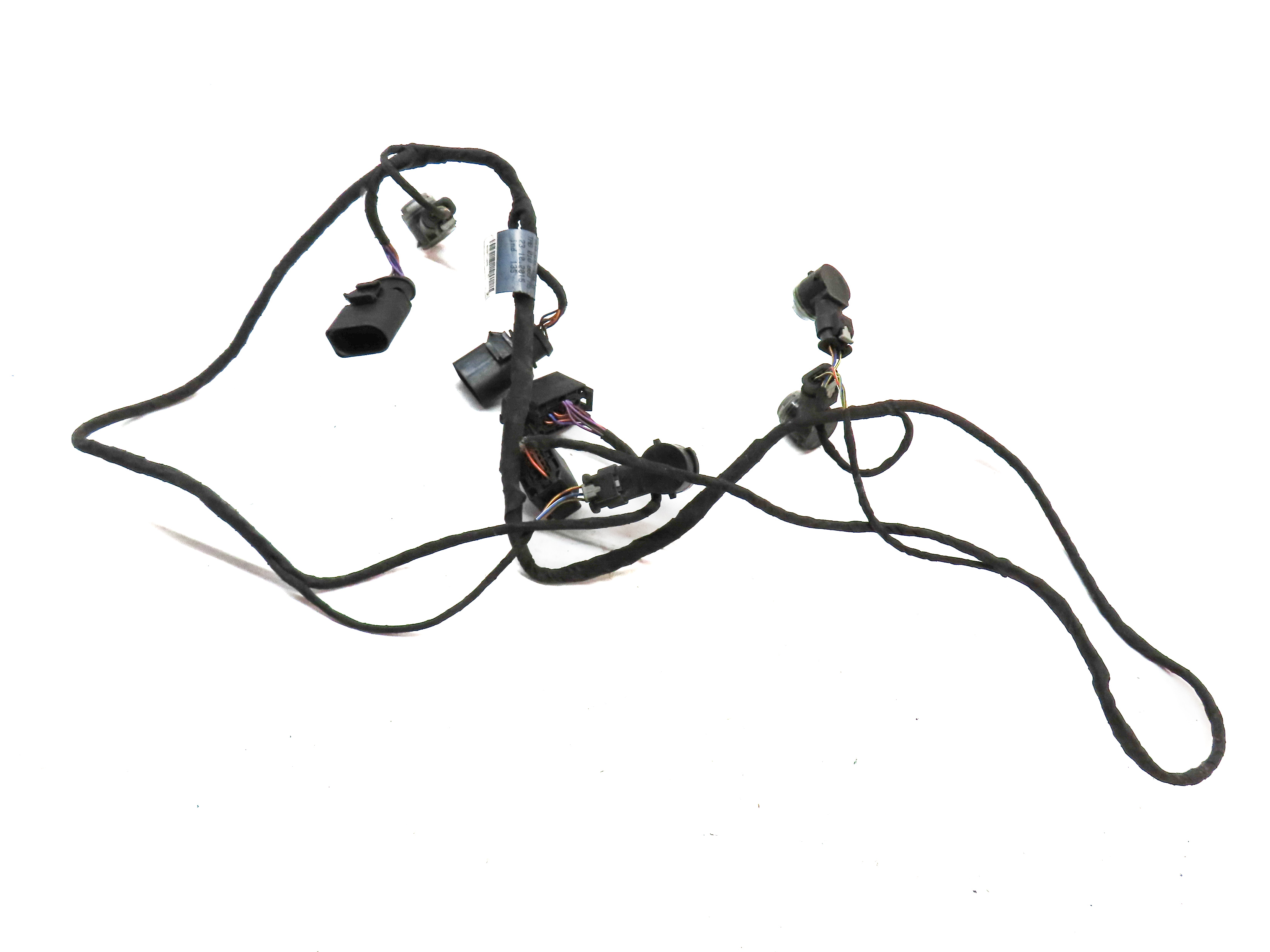2016 AUDI A3 E-TRON (8V) FRONT PARK ASSIST PDC SENSOR SET/4 w/HARNESS (WHITE) — exact item pictured